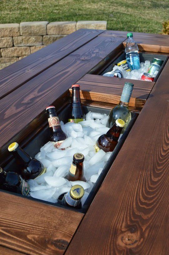 Keep your beer chilled with this Table