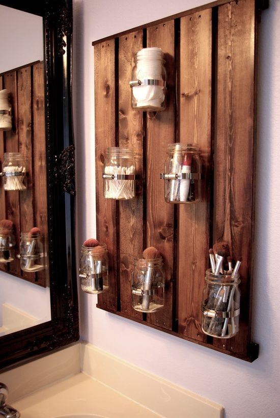 Jars Hanging Wall For toothbrush in bathroom