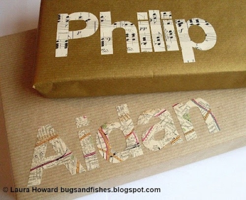 Gift Wrap ideas Fun with Font