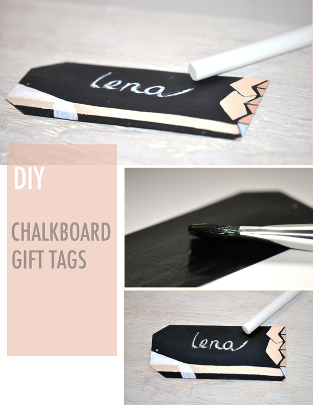 DIY Gift ChalkBoard tags
