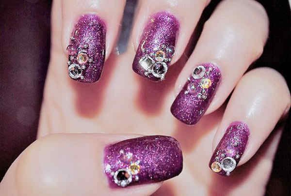 Beautiful-Happy-New-Year-Party-Nail-Art-Designs-2015-1