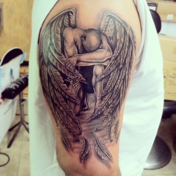 angel 22 Professional Tattoo designs For Men Arm & Shoulder