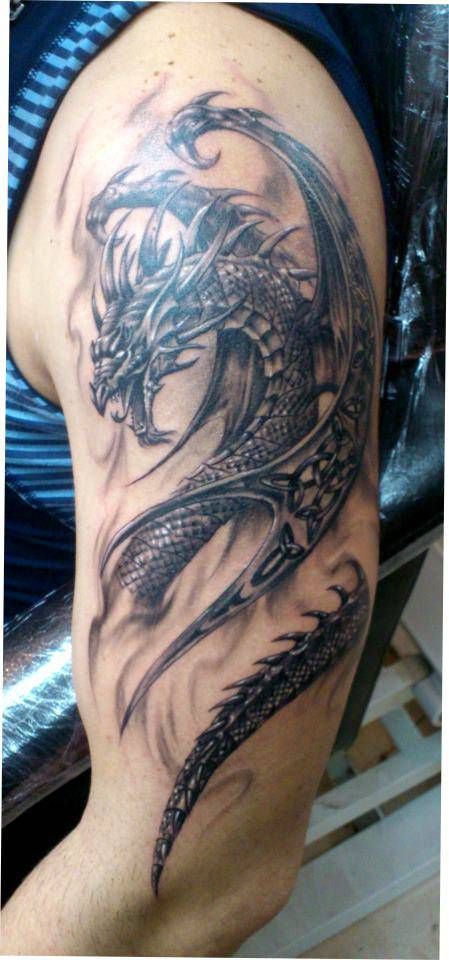 dragon 22 Professional Tattoo designs For Men Arm & Shoulder