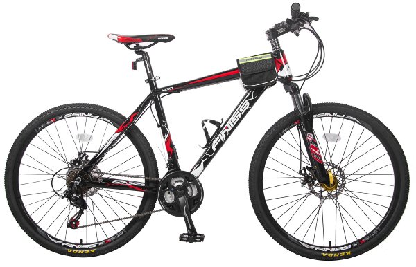 Merax® Finiss 26" Aluminum 21 Speed Mountain Bike with Disc Brakes
