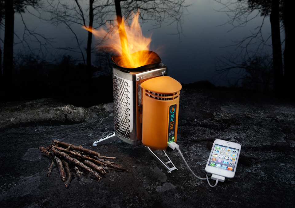 BioLite CampStove With Built-in Heat-driven USB Charger