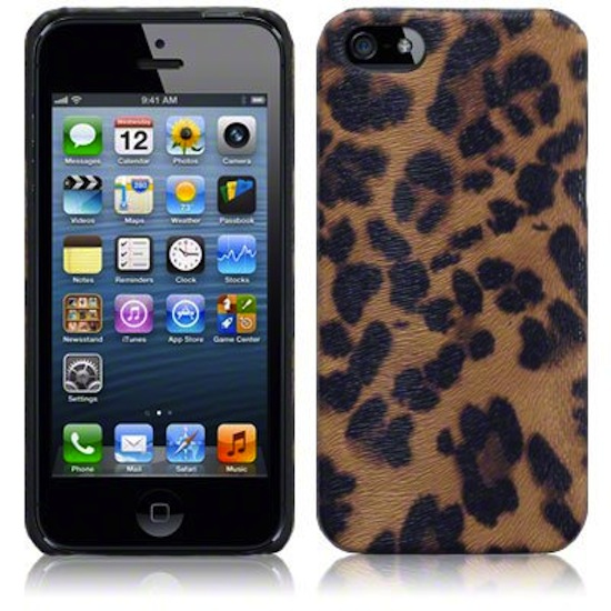 iPhone 5 Covert Branded Leopard Pu Leather  
