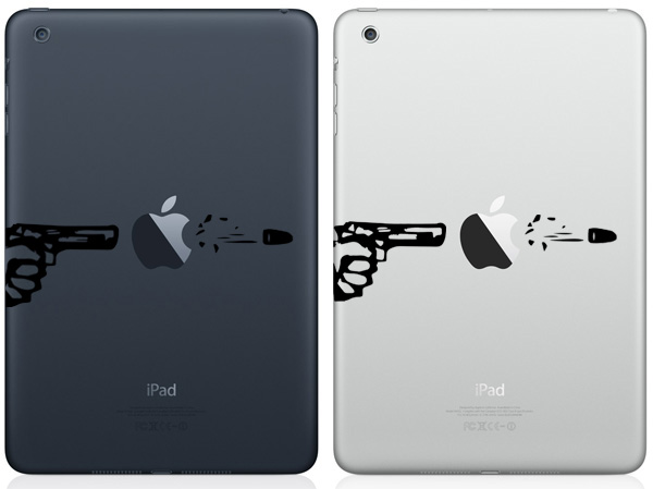  Bullet Through Apple iPad Mini Decals