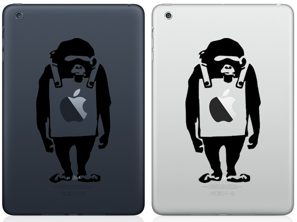  Monkey Wearing Signboard iPad Mini Decals 