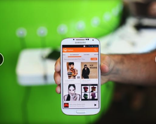 Google New Music Player App on Samsung galaxy s4 Google andoid