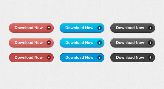 Simple Red, Blue, Black Download Buttons