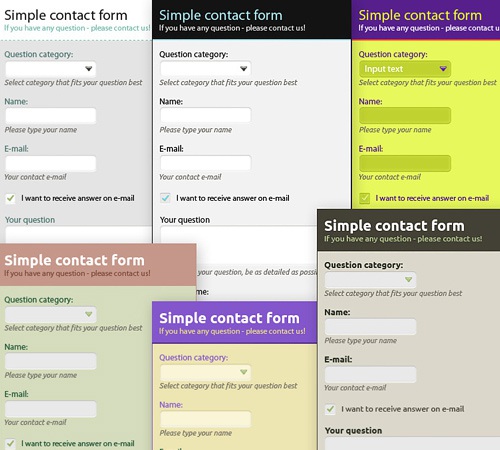 Creative Unified contact Forms