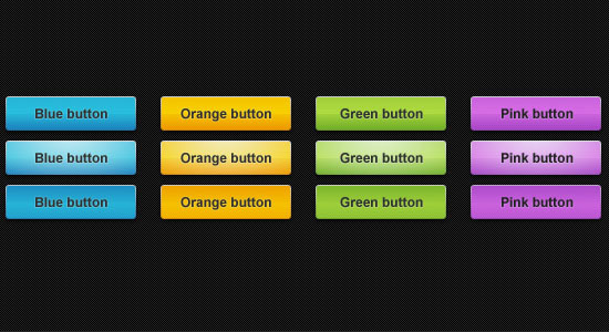 5 Colorful Web Buttons