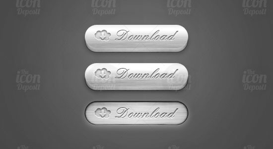 3D Metal Download Buttons