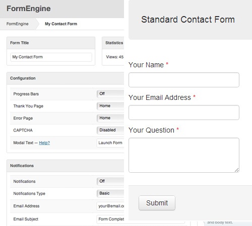 FormEngine - WordPress Contact Form Wizard