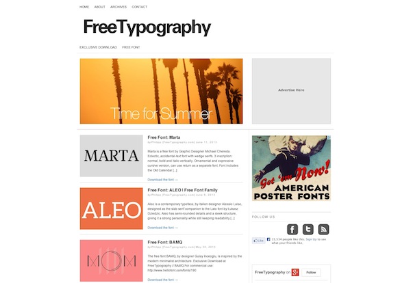 Free Typography Free Font